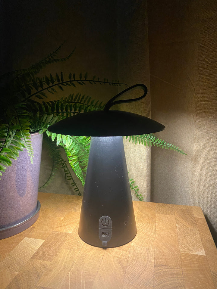 LED-Tischleuchte – wiederaufladbar, schwarz