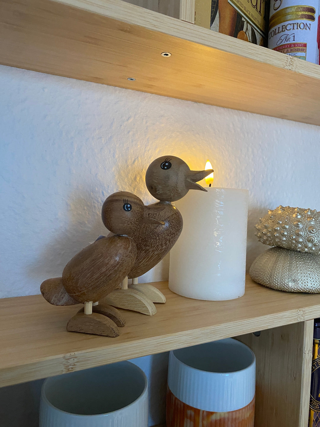 Entenfigur aus Succi-Holz – 4,8 x 10 x 12 cm