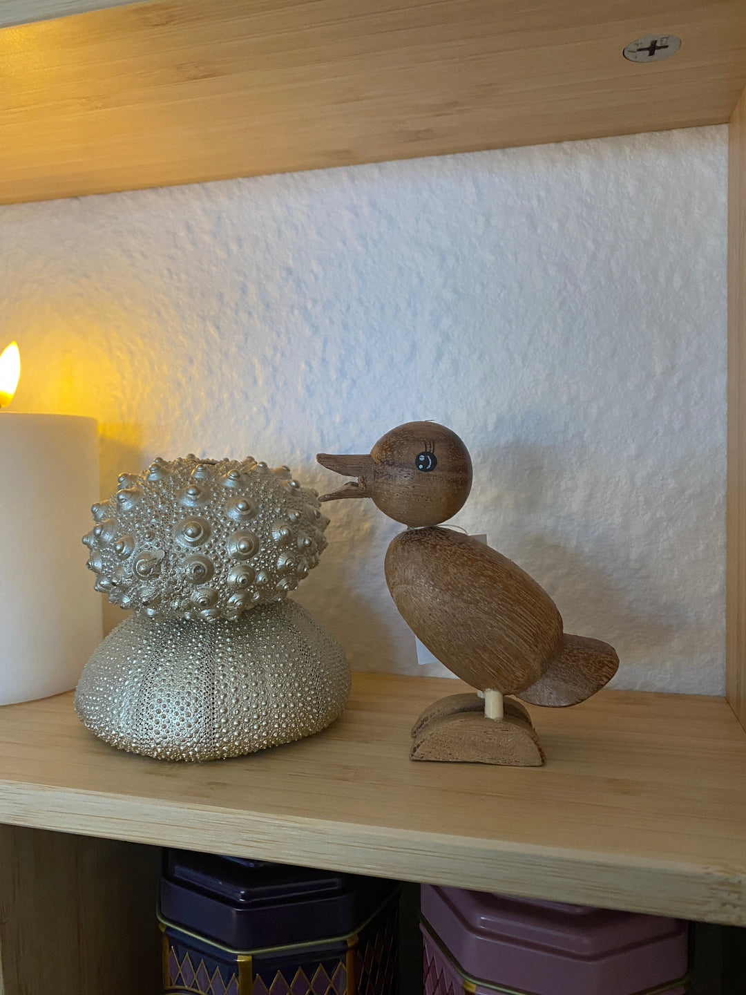 Entenfigur aus Succi-Holz – 3,6 x 7,8 x 9 cm