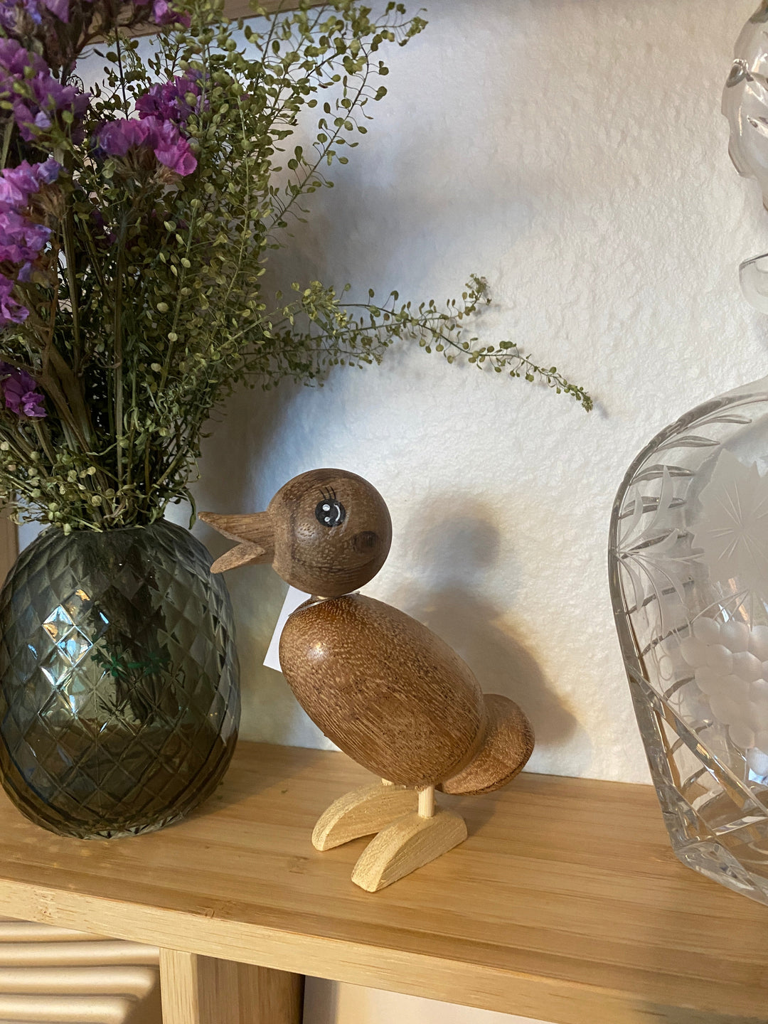 Entenfigur aus Succi-Holz – 4,8 x 10 x 12 cm