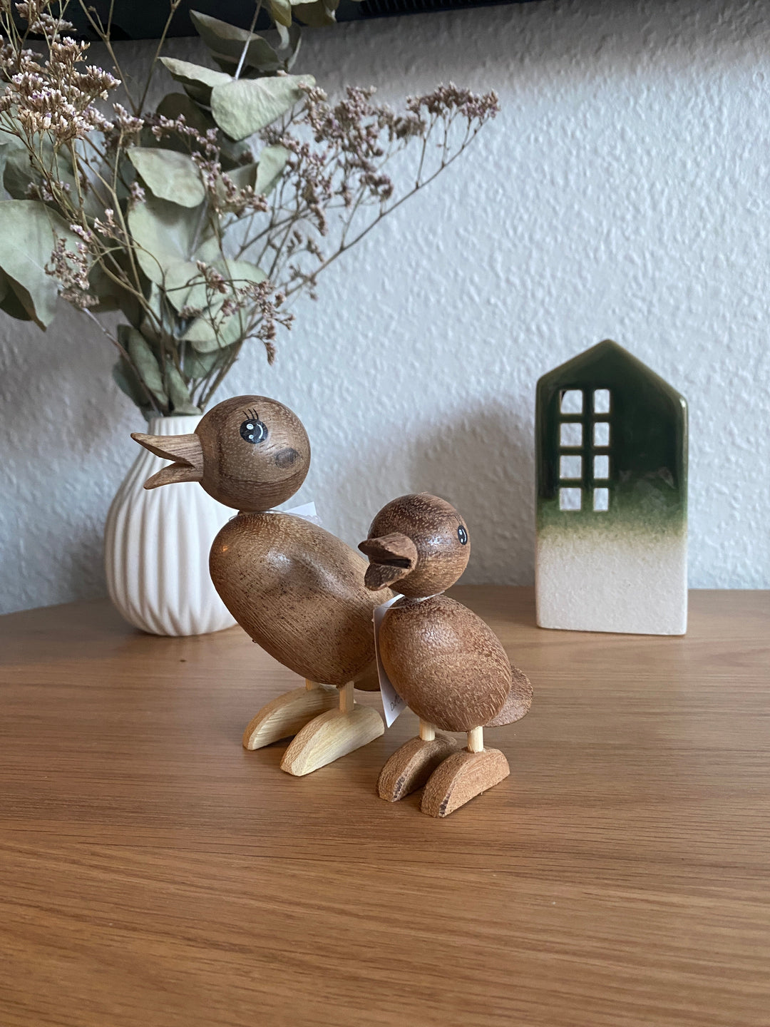 Entenfigur aus Succi-Holz – 4,8 x 10 x 12 cm