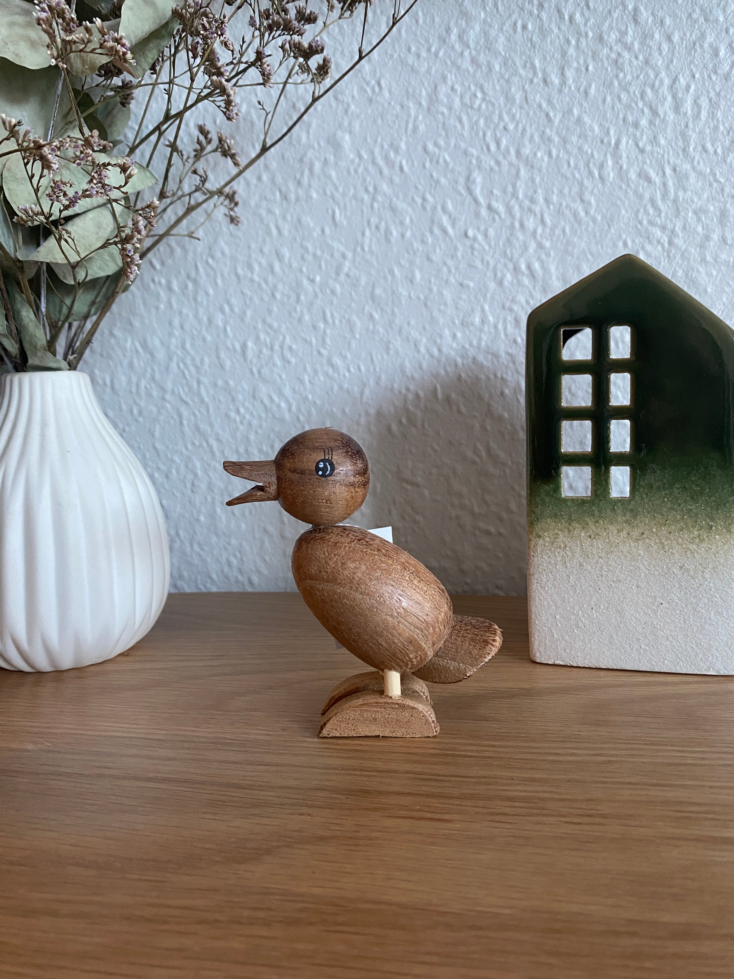 Entenfigur aus Succi-Holz – 3,6 x 7,8 x 9 cm