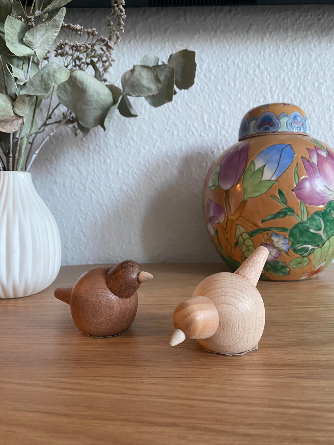 Vogel - H5 cm - mahagonibraun