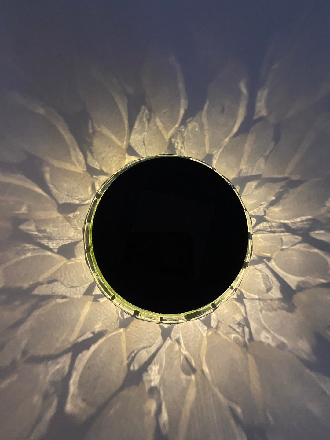 Solar-Tischleuchte Mosaik Ø10xH9 cm klar