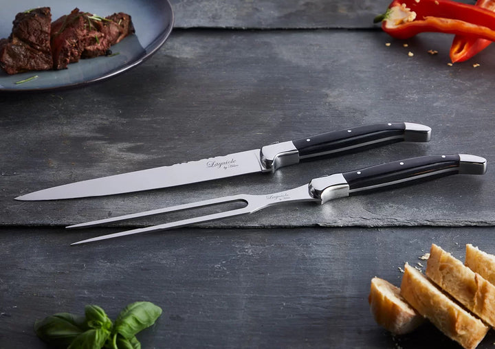 Laguiole By Haws – Carver-Set – Ebenholzschwarz
