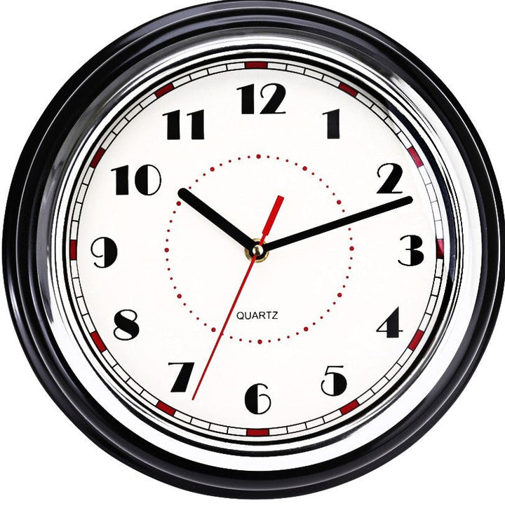 Wanduhr - Schwarz/Weiß - Ø30 cm