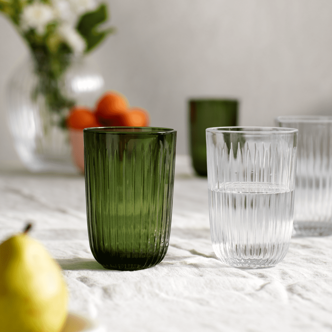 Kähler Hammershøi - Wasserglas 37 cl grün 4 Stk.