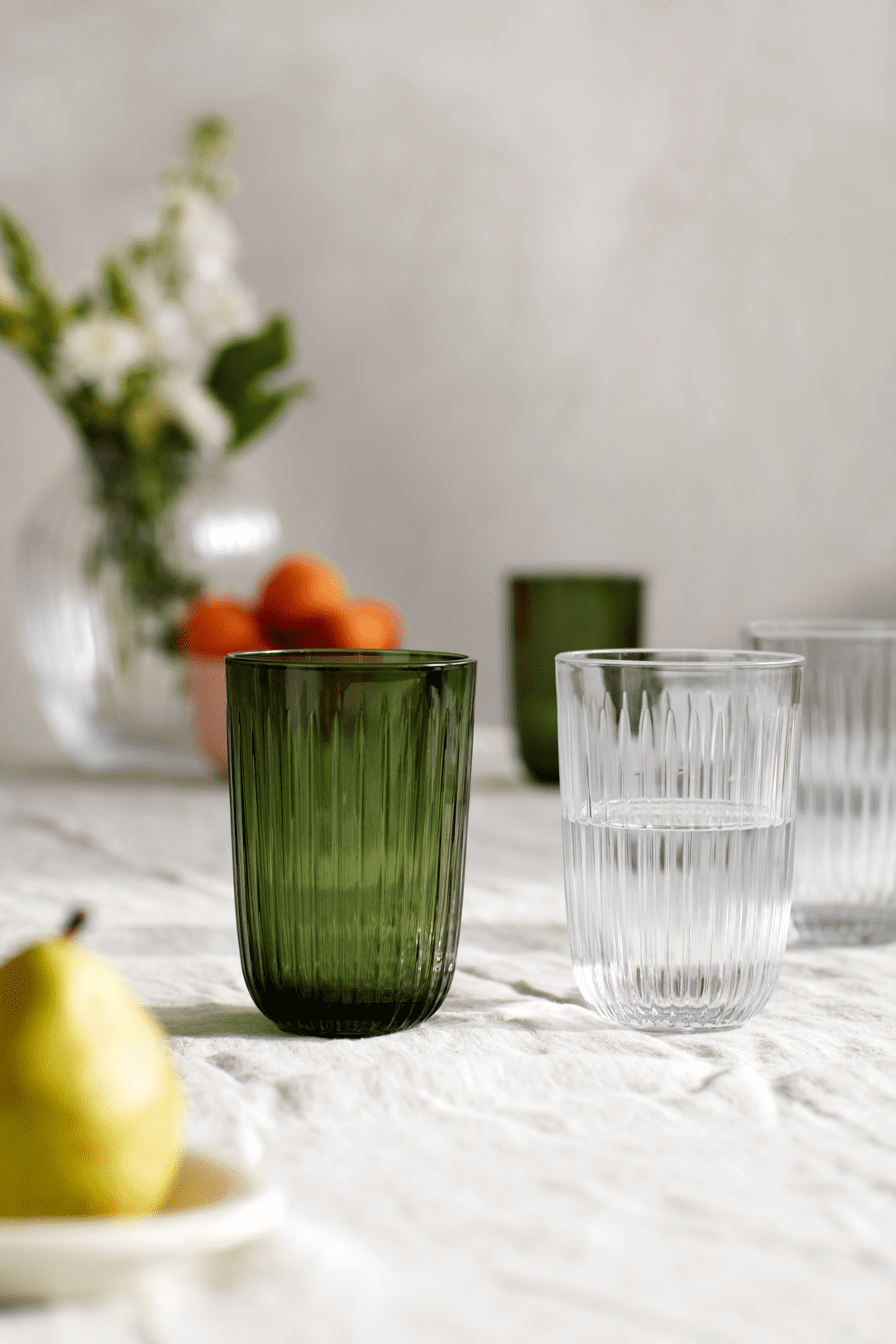 Kähler Hammershøi - Wasserglas 37 cl klar 4 Stk.