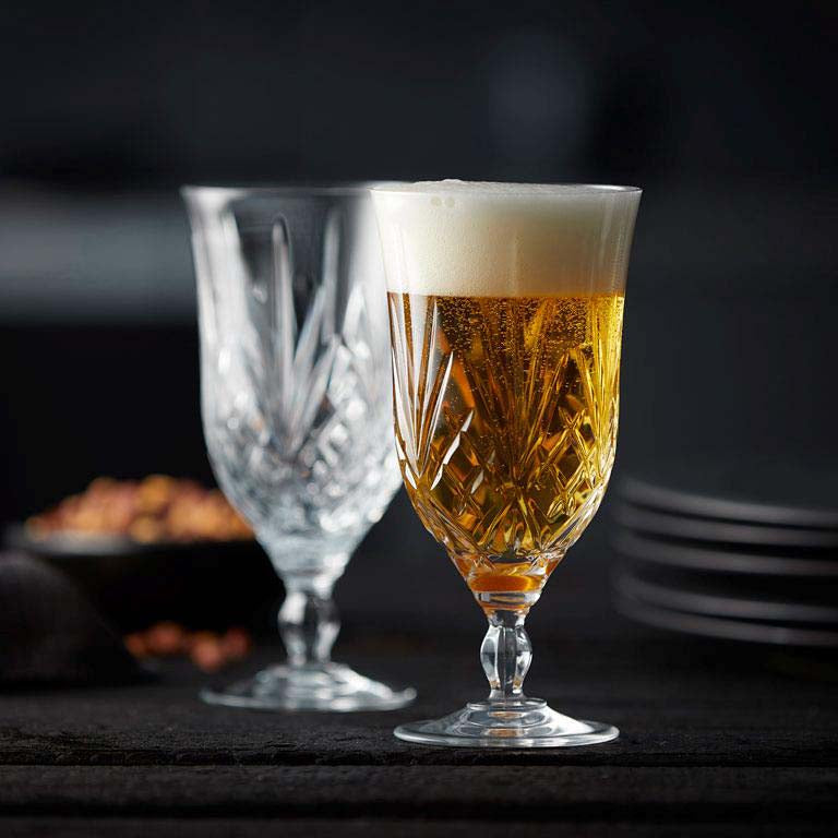 Lyngby Glas - Melodia Bierglas - 40 cl - 4 Stück
