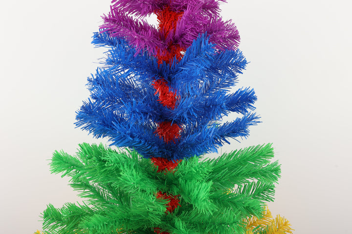 Conzept künstlicher Weihnachtsbaum 120 cm regenbogenfarben