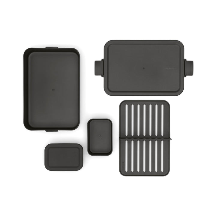 Brabantia – Make & Take Lunchbox Bento Fächer, groß, Grau