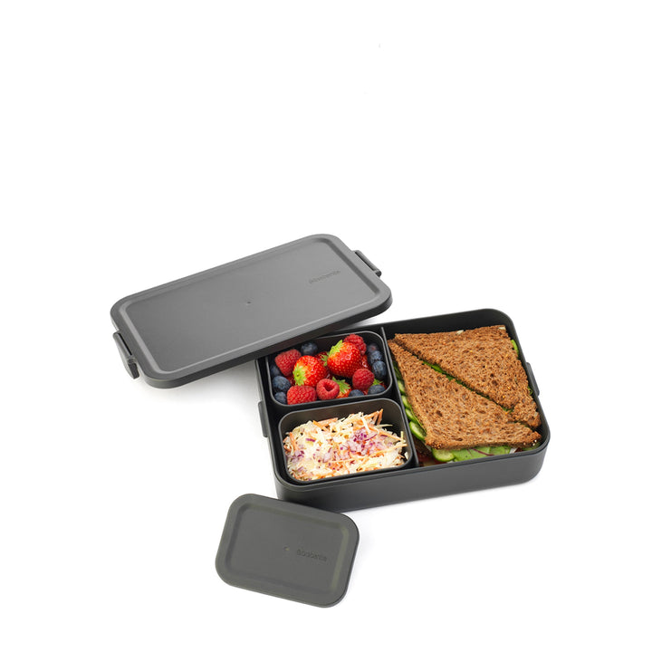 Brabantia – Make & Take Lunchbox Bento Fächer, groß, Grau