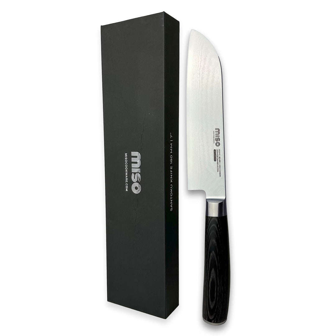Miso Kochgeschirr – Damast-Profi-Santokumesser – 18 cm / 7 Zoll