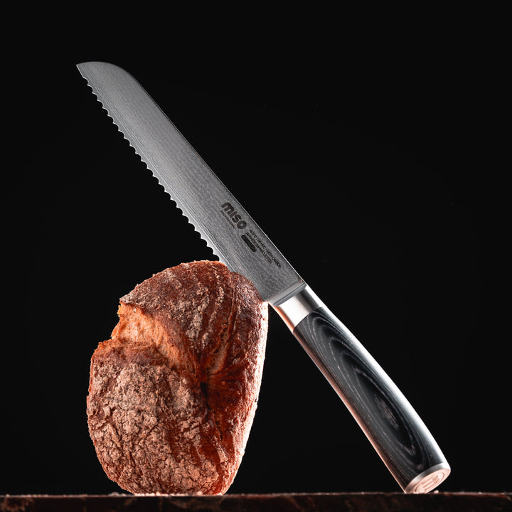 Miso Kochgeschirr – Damast-Profi-Brotmesser – 20 cm / 8 Zoll