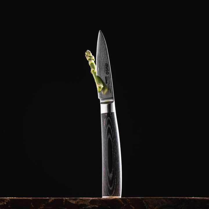 Miso Kochgeschirr - Damast Profi-Kräutermesser 9 cm / 3,5"