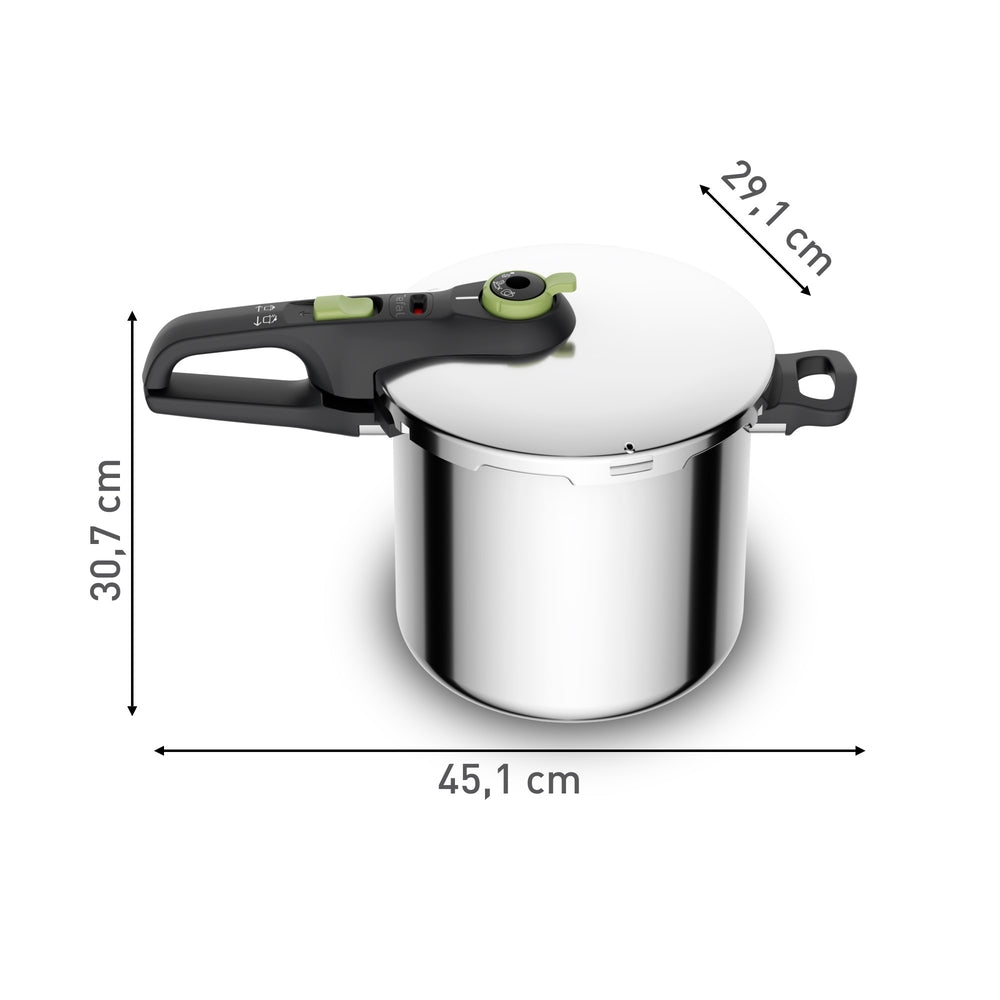 Tefal - Trykkoger Secure Trendy 8 L med dampindsats