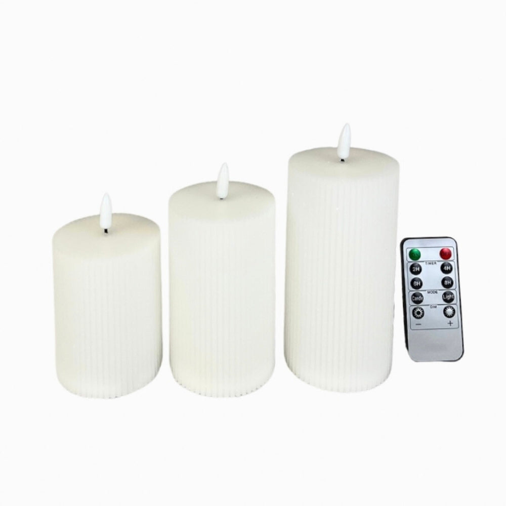 Dacore - LED-Lichtset mit 3 Teilen mit Nuten - 4,5/12,5/15,3 cm.
