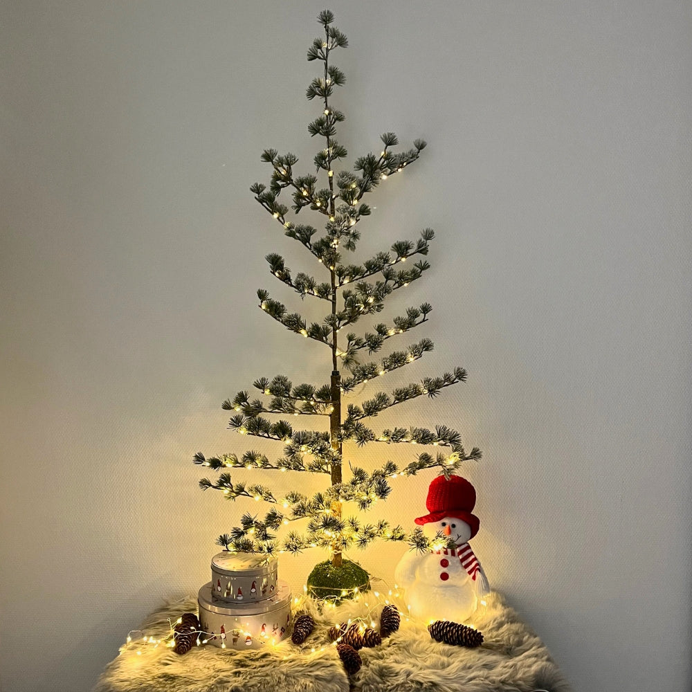 Dacore - Schneemann mit Schal - 36 cm weiß/rot