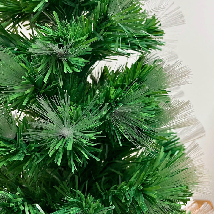 Weihnachtsbaum aus Fiberglas – H 60 cm, 48 mehrfarbige LEDs, IP44 grün