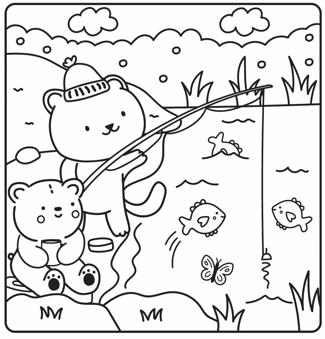Gemütliches Malbuch – Sunny Vibes: Entspannung &amp; Erholung