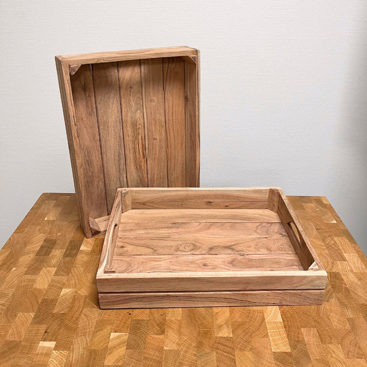 Dacore - Tablett aus Akazienholz 40x30x7 - Natur