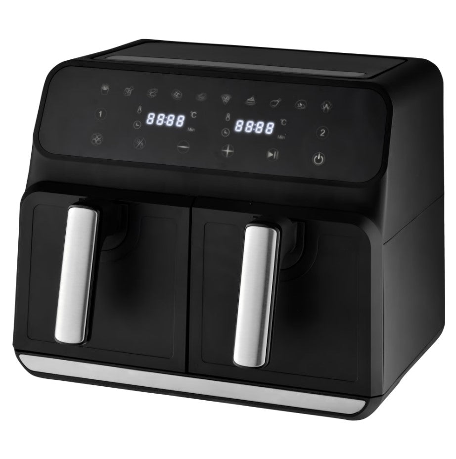 Deski - Heißluftfritteuse - Zwei Temperaturzonen - 2x4 l 1700 W