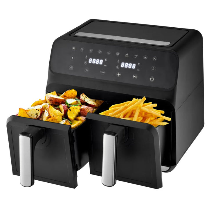 Deski - Heißluftfritteuse - Zwei Temperaturzonen - 2x4 l 1700 W
