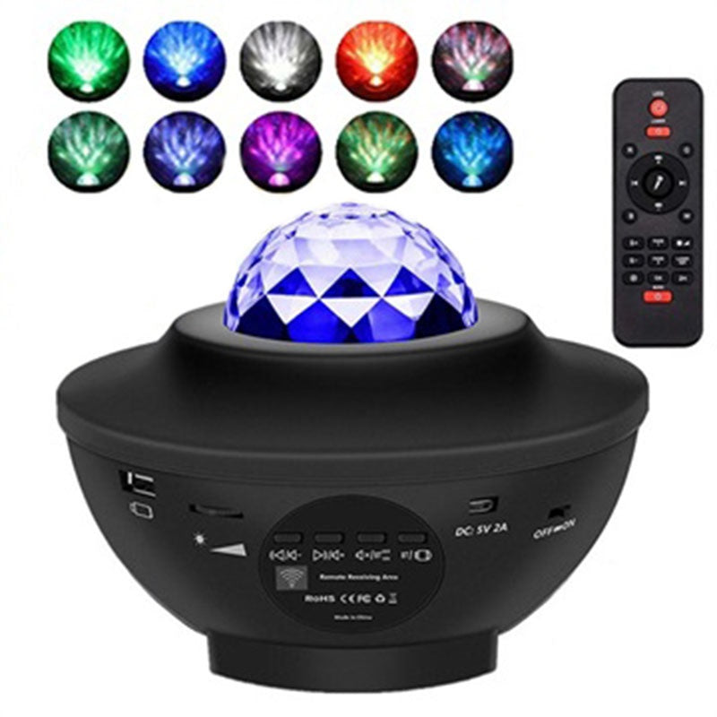Sternenprojektorlampe mit Bluetooth-Lautsprecher und Fernbedienung
