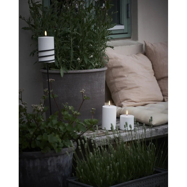 Uyuni – LED-Blockleuchte 7,8 x 10 cm – Nordisch Weiß