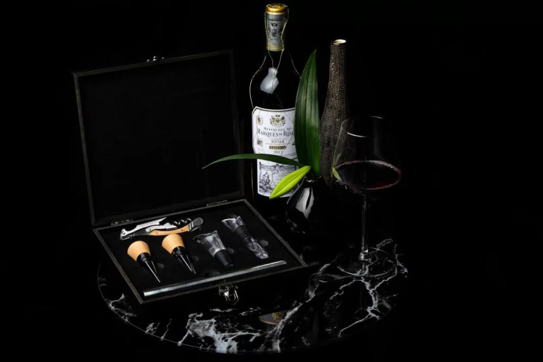 Laguiole von Haws – 5-teiliges Weinset – Eichenholz