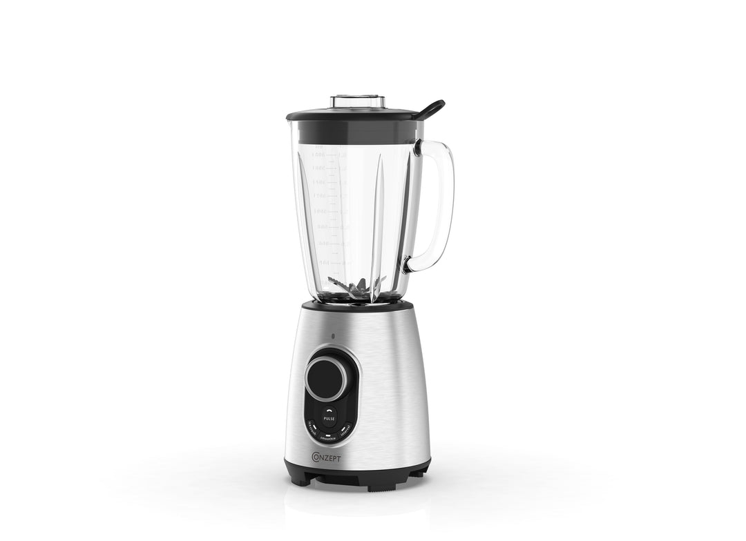 Conzept - Standmixer aus Edelstahl 1200 W - 1,8-Liter-Glaskrug