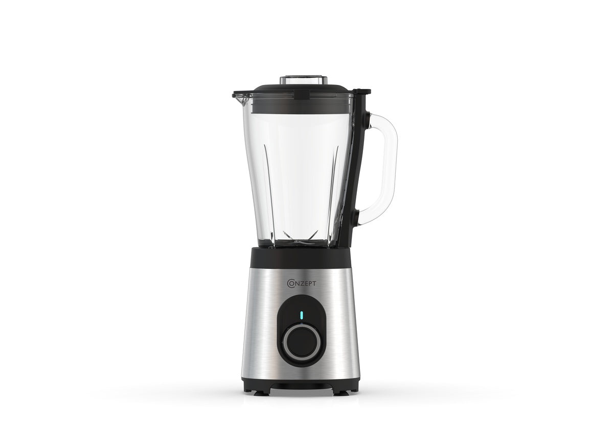 Conzept - Standmixer aus Edelstahl 500 W - 1,5-Liter-Glaskrug