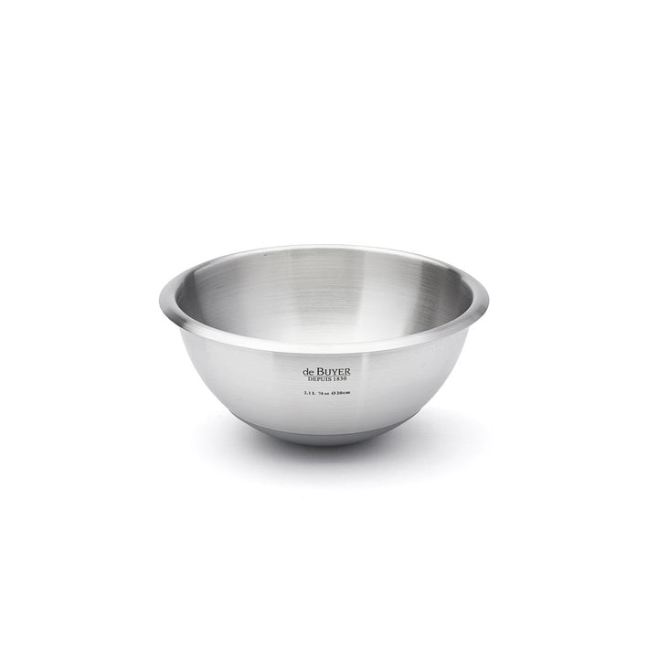 De Buyer - Rührschüssel mit Silikonboden, Durchmesser 24 cm