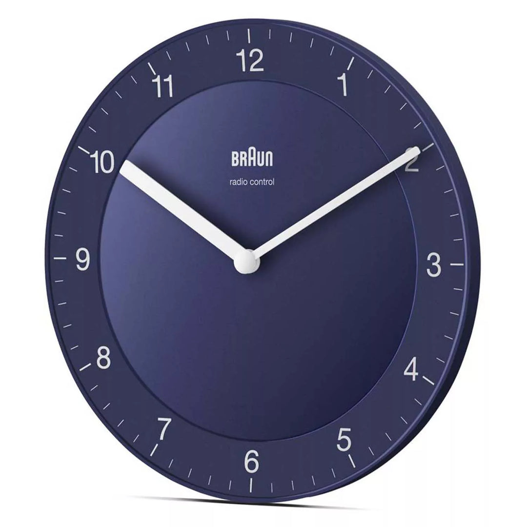 Braun - Klassische Wanduhr Blau - 20 cm