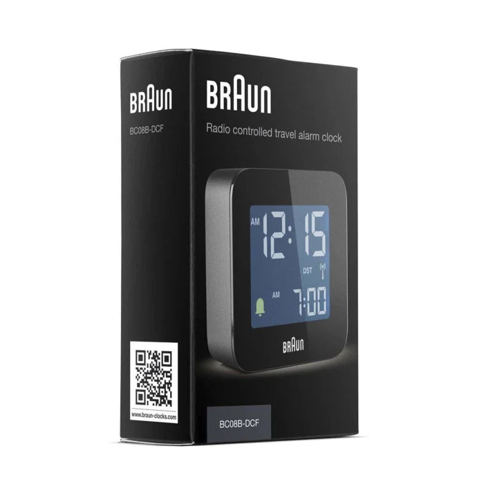 Braun - Digitaler Funkwecker BC08B-DCF - Schwarz 5,75 cm