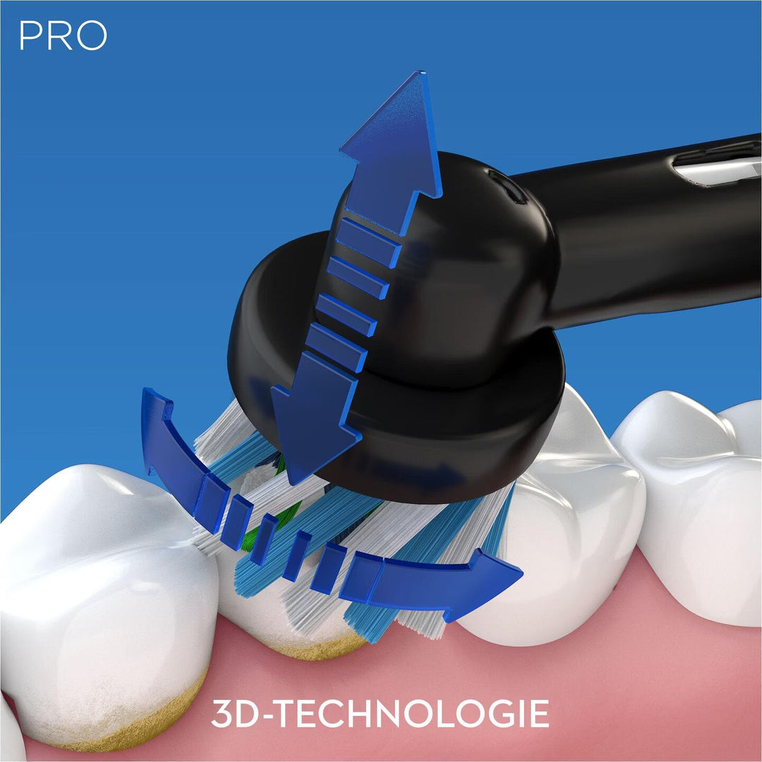 Oral-B Clean &amp; Protect Zahnbürste, schwarz, mit Reiseetui