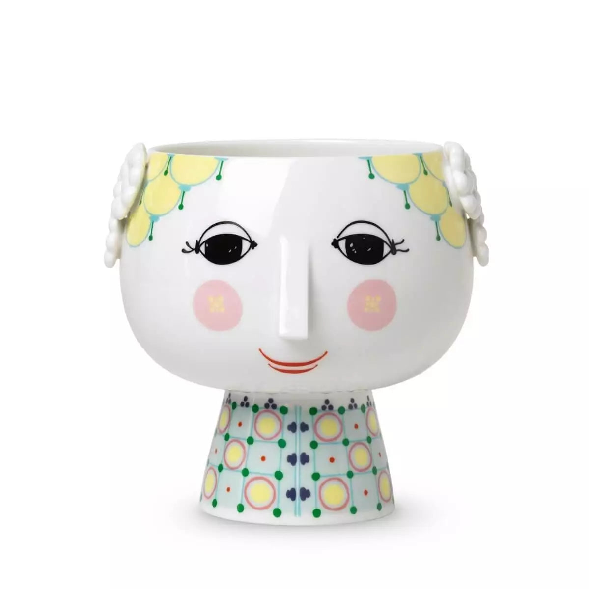 Bjørn Wiinblad - Eva Blumentopfhalter auf Fuß Ø15,5 cm gelb