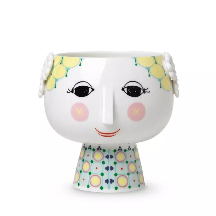 Bjørn Wiinblad - Eva Blumentopfhalter auf Fuß Ø15,5 cm gelb