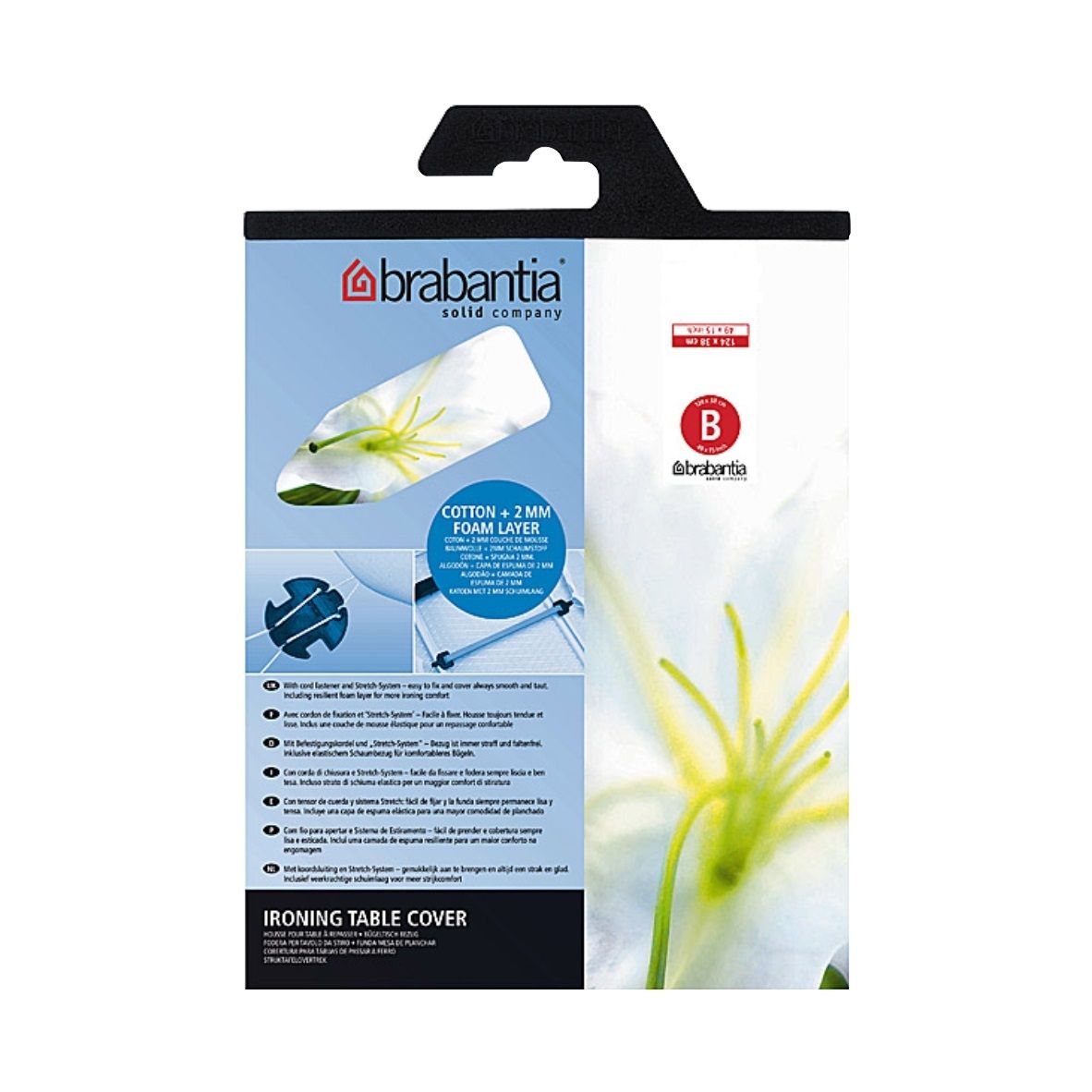Brabantia - Bügeltuch B 124 x 38 cm - Bunt