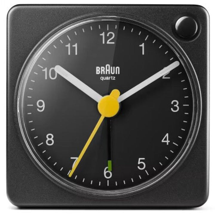 Braun Classic - Wecker BC02XB Quarz quadratisch - Schwarz