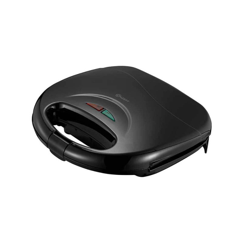 Conzept - Sandwich-Toaster mit Grillplatte - Schwarz