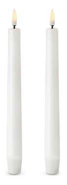 Uyuni – LED-Bühnenleuchten, 2 Stück, Ø 2,3 x H 20 cm, weiß