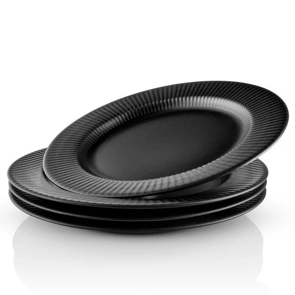 Eva Trio - Legio Nova Speiseteller 25cm Schwarz 4 Stück.