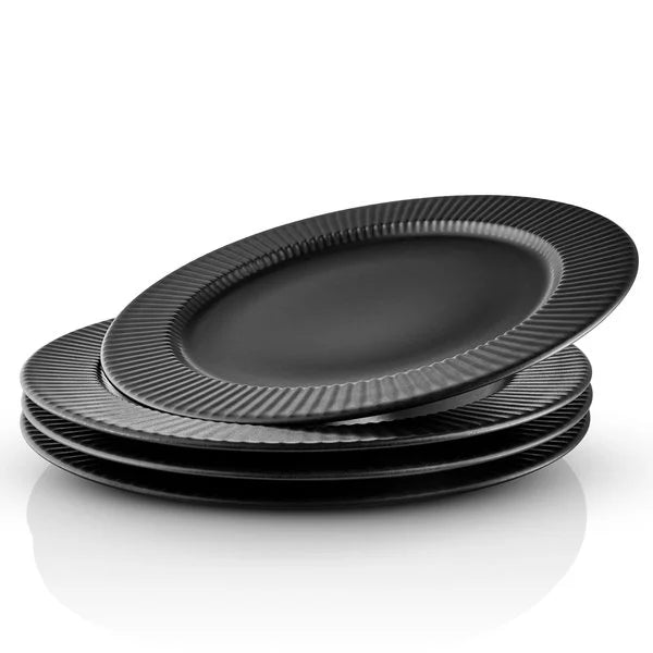 Eva Trio - Legio Nova Speiseteller 28cm Schwarz - 4 Stück.