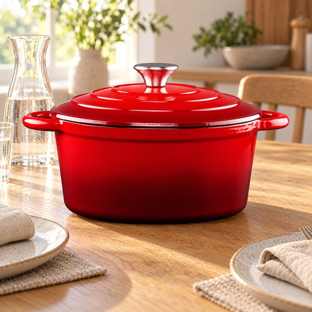 Gusseisentopf 3,8 L – rot