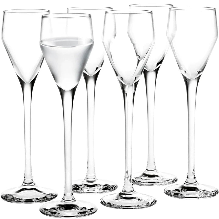 Holmegaard Perfection Shotglas Klar 5,5 cl 6 Stück.