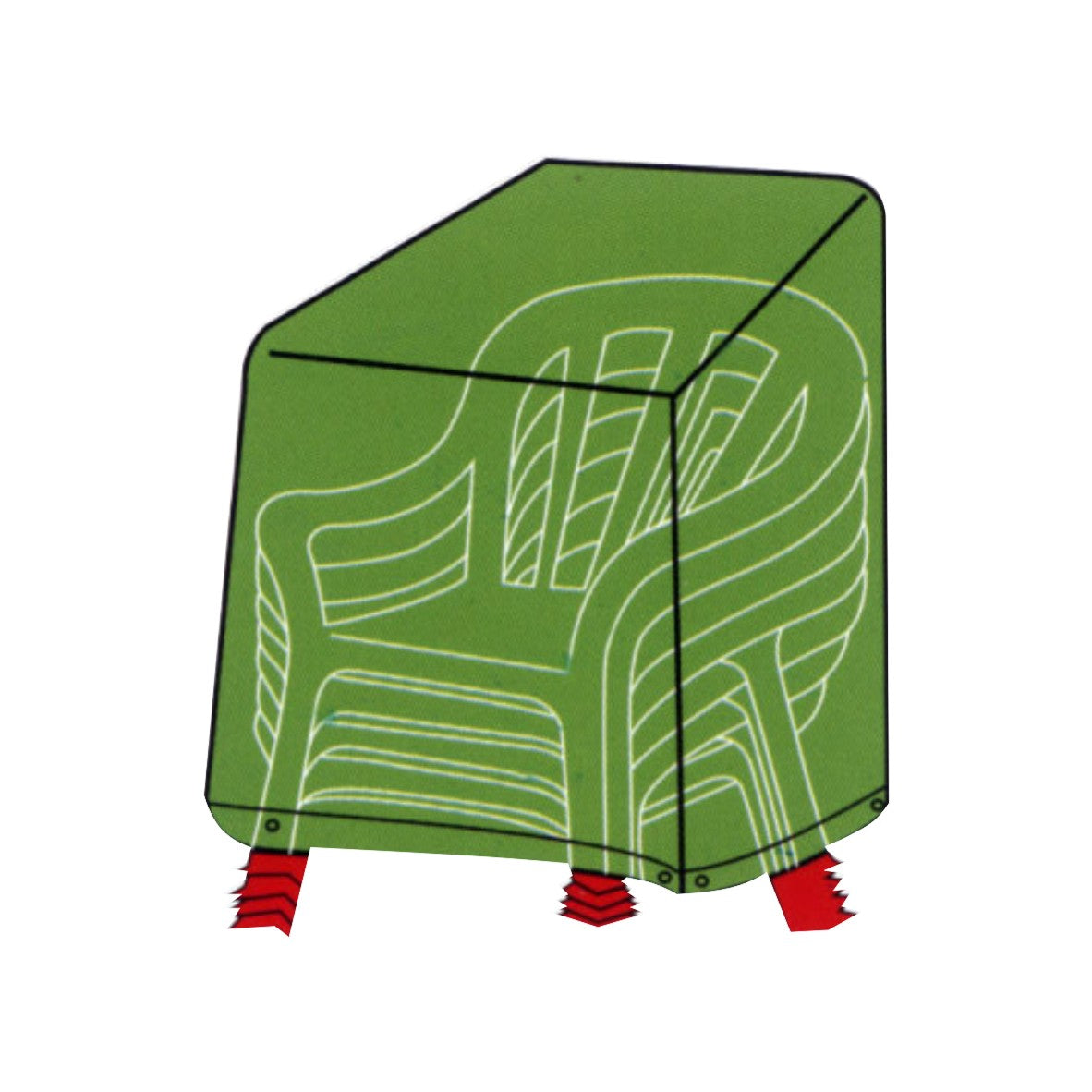 Conzept - Schutzhülle für Stapelstühle - 68x68x105