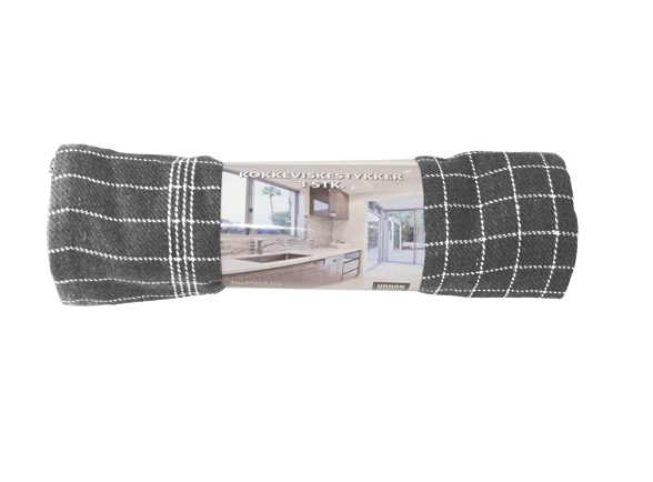 Haahr & Co - Keukenhanddoek 3-pak - Grijs