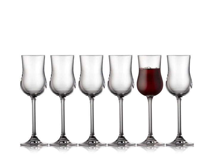 Lyngby Glass – Jewel Portweinflaschen 9 cl – 6 Stück