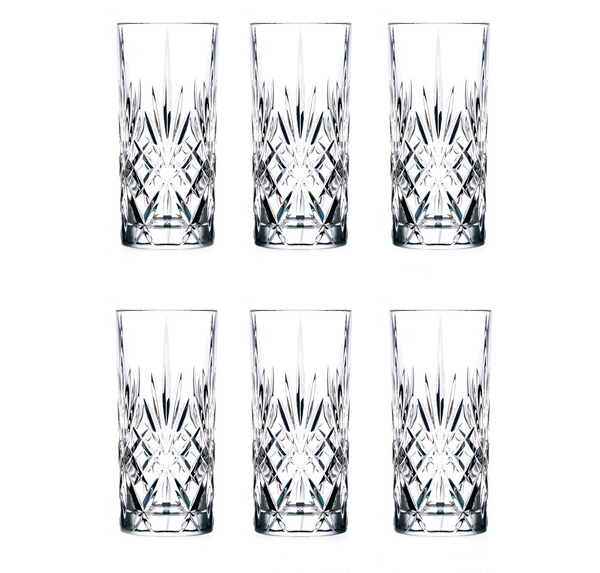 Lyngby Glass – Melodia Highball 36 cl – 6 Stück